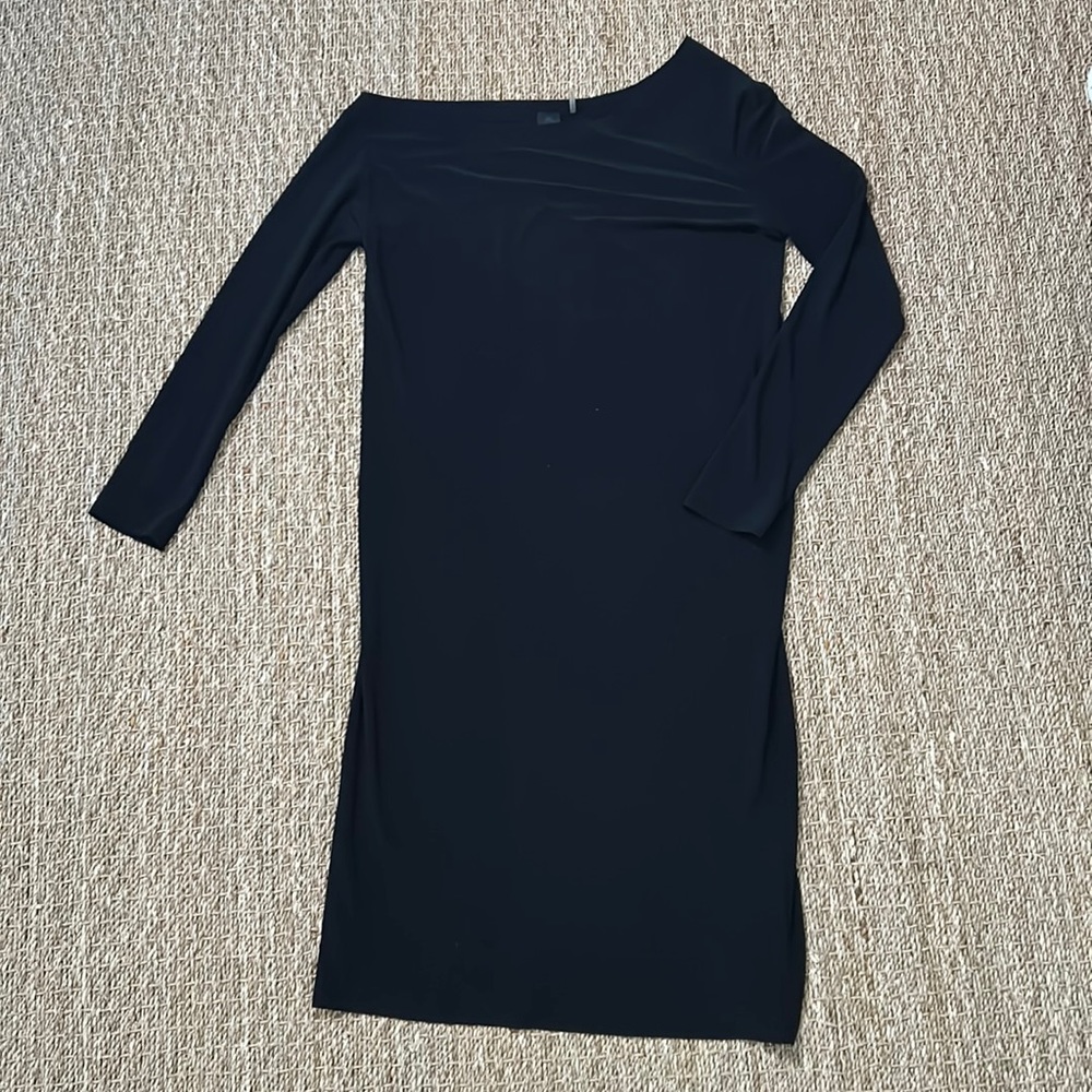 NormaKamali. Long Sleeve Drop Shoulder Dress.